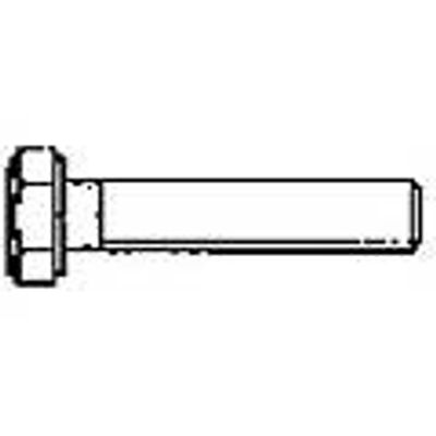 Bolt med mutter A4 dia 10mm - lengde 100mm 1stk