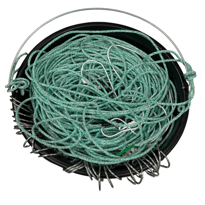 Hovedbilde Kveiteline 250 meter med 30 stk 16/0 sirkelkrok