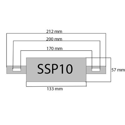 Sinkanode skrog, rektngulær 1kg